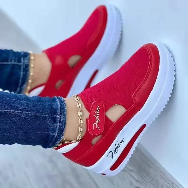 Shoes Womens Sneakers Female Casual Shoes Summer New Breathable Mesh Ladies Sport Shoes Vulcanized Women Platform Sandals 2024