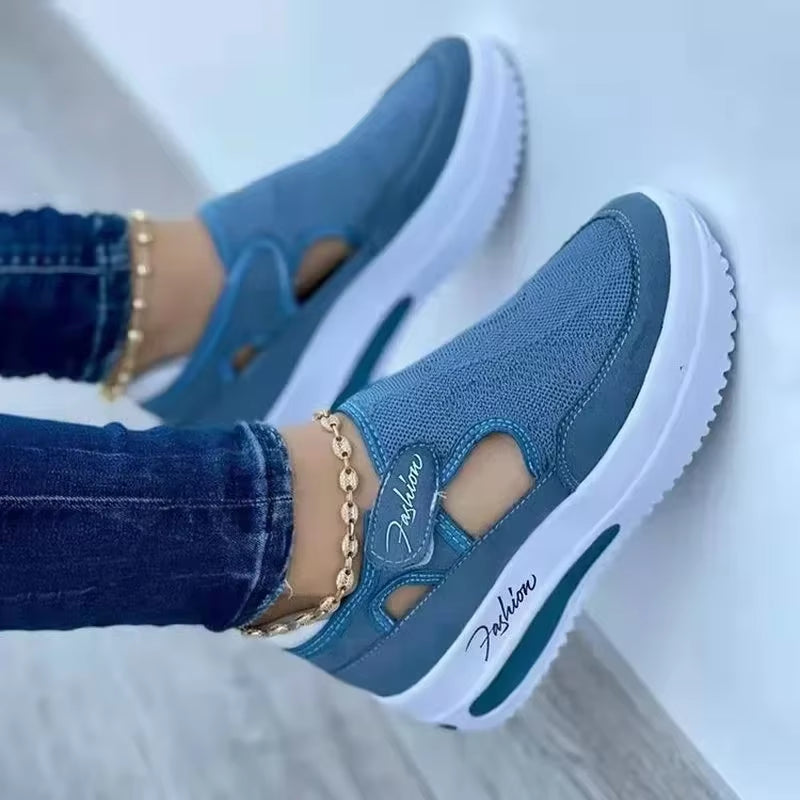 Shoes Womens Sneakers Female Casual Shoes Summer New Breathable Mesh Ladies Sport Shoes Vulcanized Women Platform Sandals 2024