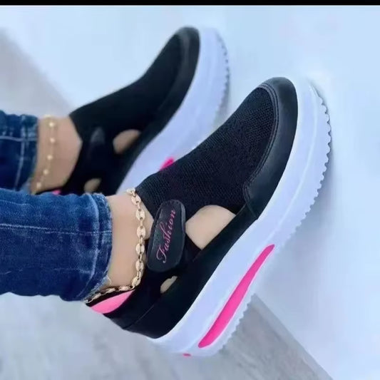 Shoes Womens Sneakers Female Casual Shoes Summer New Breathable Mesh Ladies Sport Shoes Vulcanized Women Platform Sandals 2024