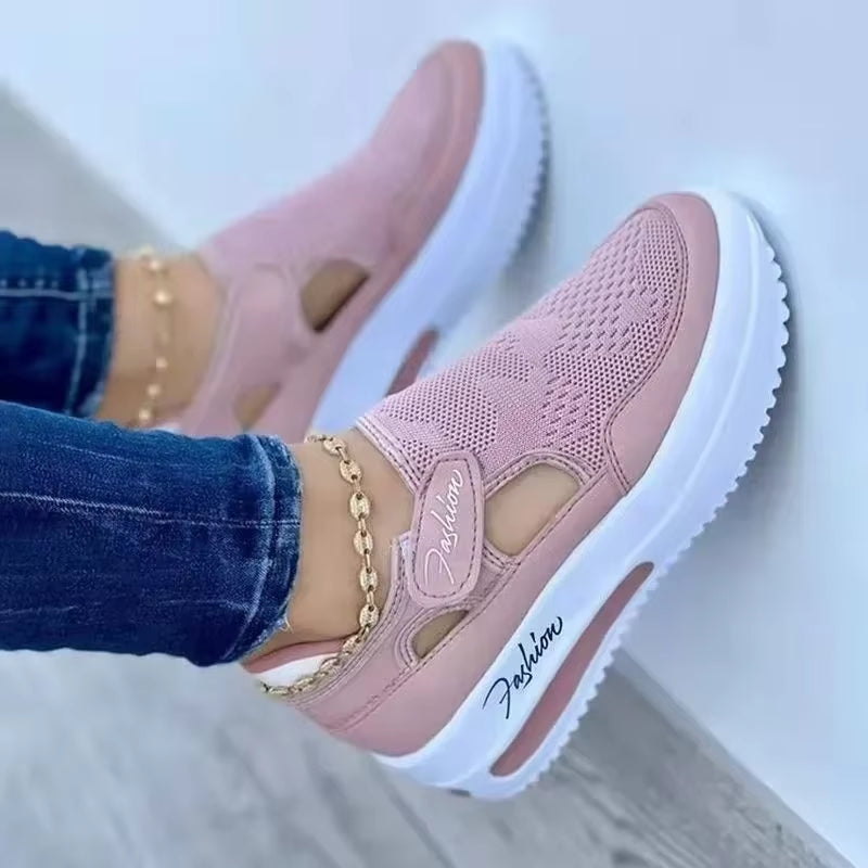 Shoes Womens Sneakers Female Casual Shoes Summer New Breathable Mesh Ladies Sport Shoes Vulcanized Women Platform Sandals 2024