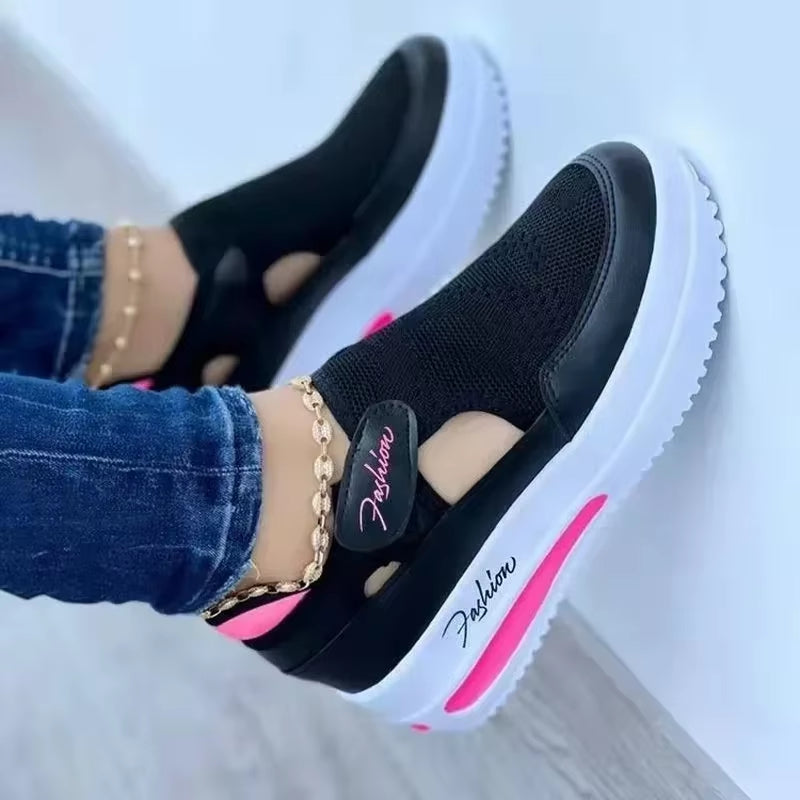 Shoes Womens Sneakers Female Casual Shoes Summer New Breathable Mesh Ladies Sport Shoes Vulcanized Women Platform Sandals 2024