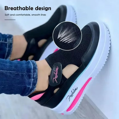 Shoes Womens Sneakers Female Casual Shoes Summer New Breathable Mesh Ladies Sport Shoes Vulcanized Women Platform Sandals 2024